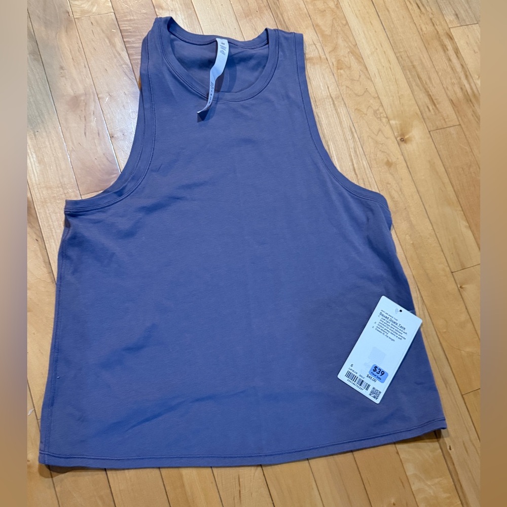 NWT Lululemon squad goals purple tank size 6